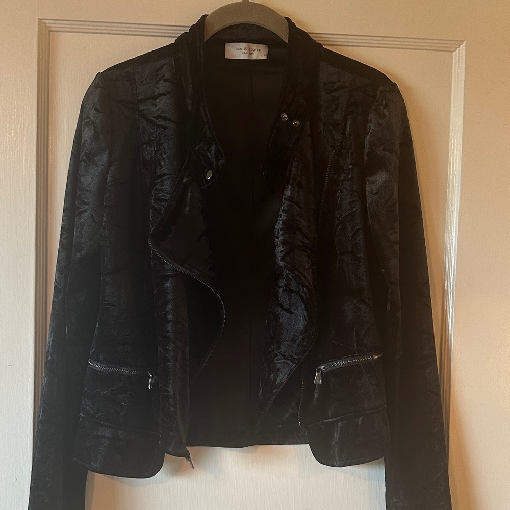 Lola & Sophie Shimmering Black Blazer
